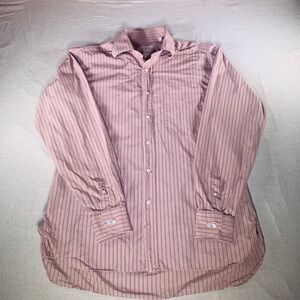Ermenegildo Zegna Alta Sartoria Striped‎ Button Down Shirt Men's Size 41 16